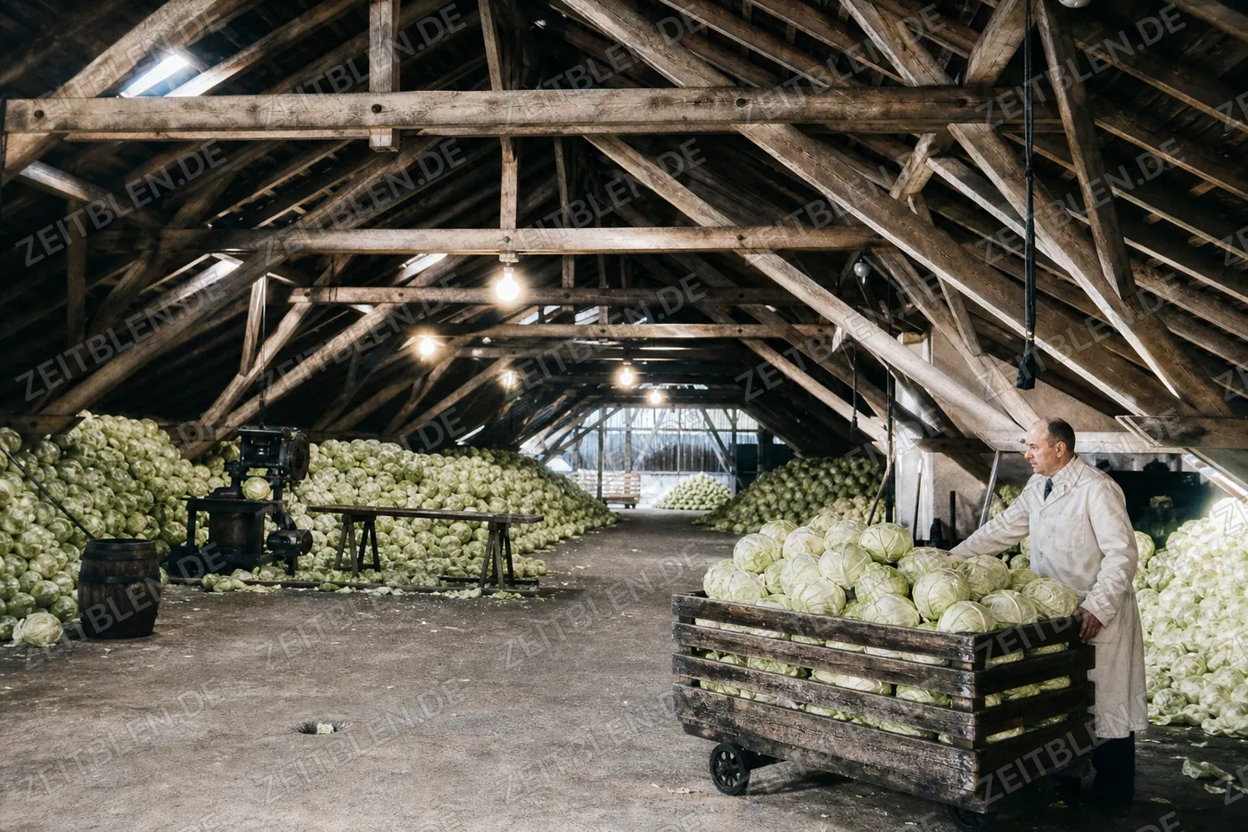Überblick über das Kohllager der Durach-Fabrik