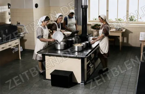 Küchenarbeit im Kloster von Eichstätt