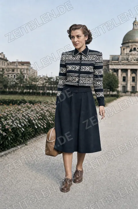 Modefoto im Hofgarten vor dem ehemaligen Armeemuseum