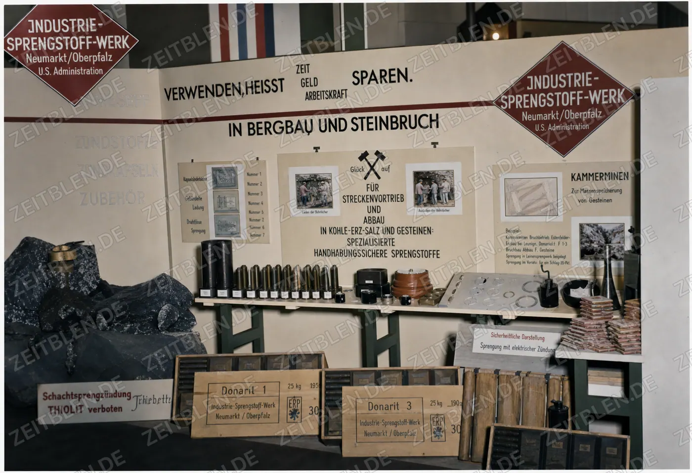 Industrie-Sprengstoff-Werk auf der ERP-Ausstellung in Neumarkt
