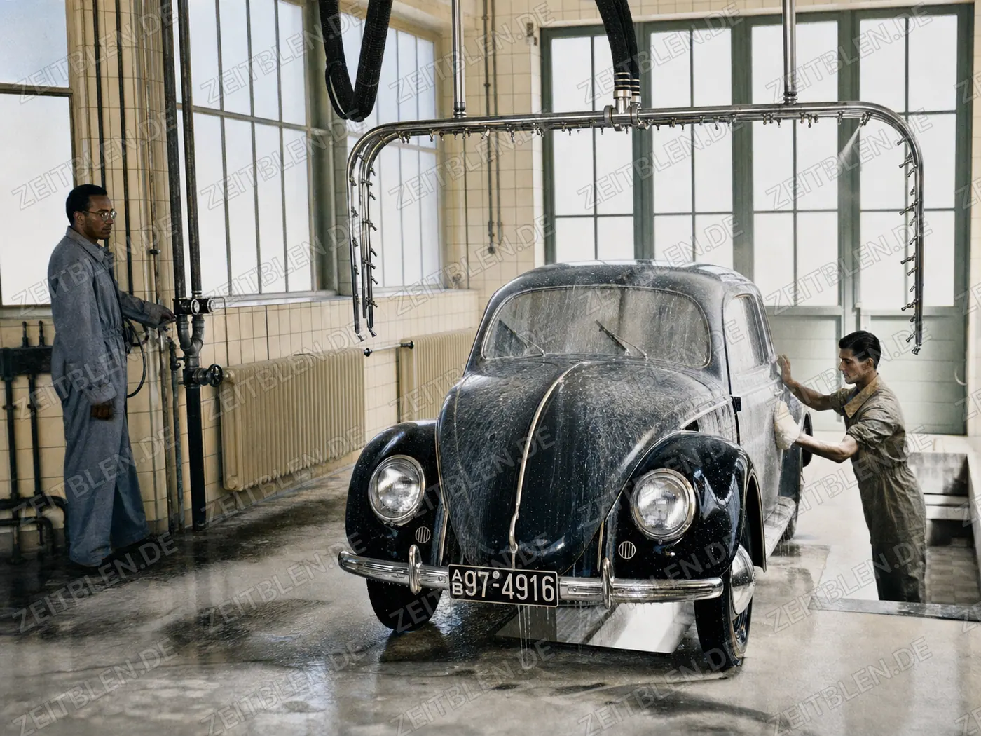 VW Käfer in der MAHAG-Autowäsche