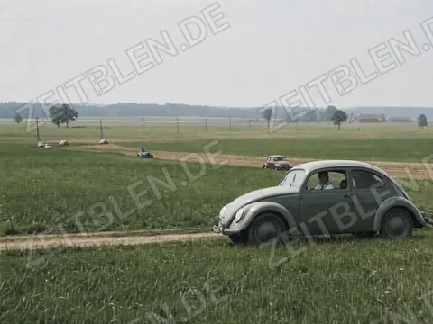 Ländlicher Streckenabschnitt der Münchner Porsche-Fuchsjagd