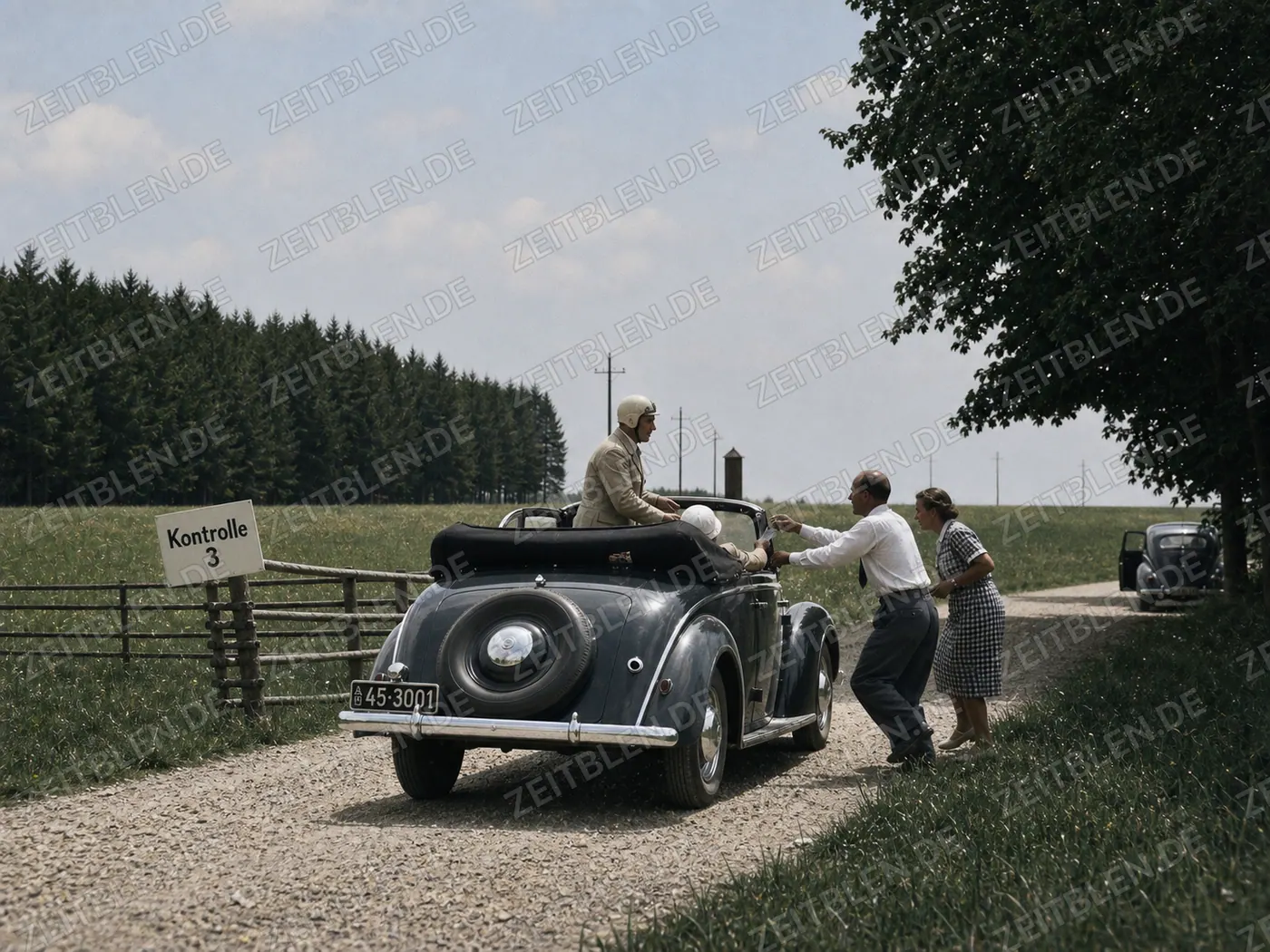 Kontrolle 3 der Münchner Porsche-Fuchsjagd