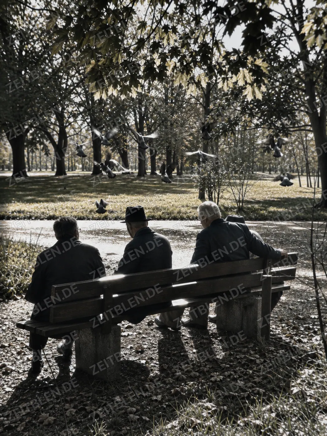 Herbststimmung in einem Münchner Park