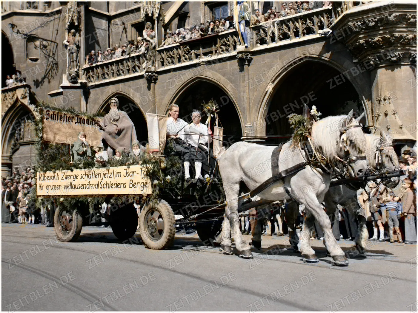 Schlesischer Rübezahl-Wagen im Oktoberfestzug