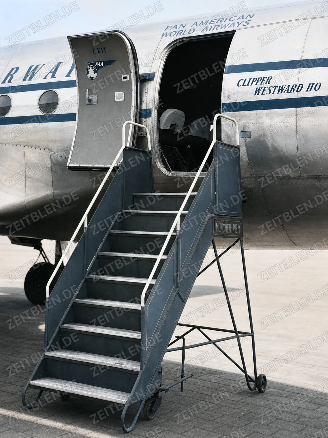 Pan-Am-Clipper „Westward Ho“ am Flughafen München-Riem