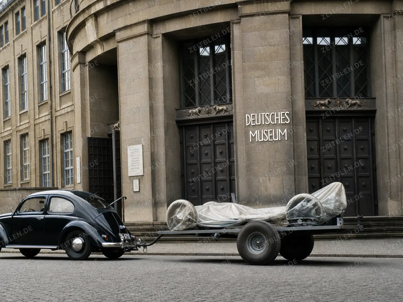 VW Käfer bringt Fahrgestell zum Deutschen Museum