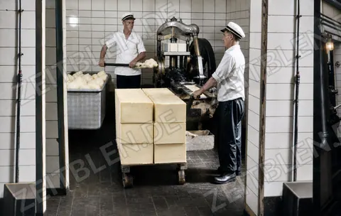 Verarbeitung von Molkereiprodukten im Münchner Milchhof