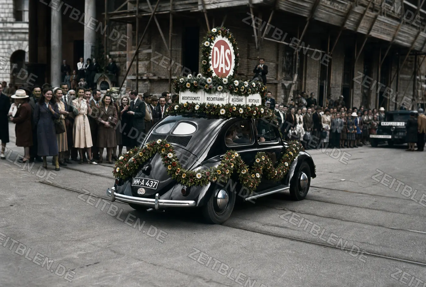 D.A.S.-Volkswagen beim Münchner Blumenkorso