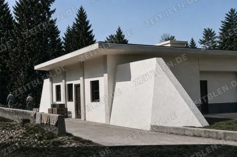 Flachdachbau der Montan-Verwaltung bei Wolfratshausen
