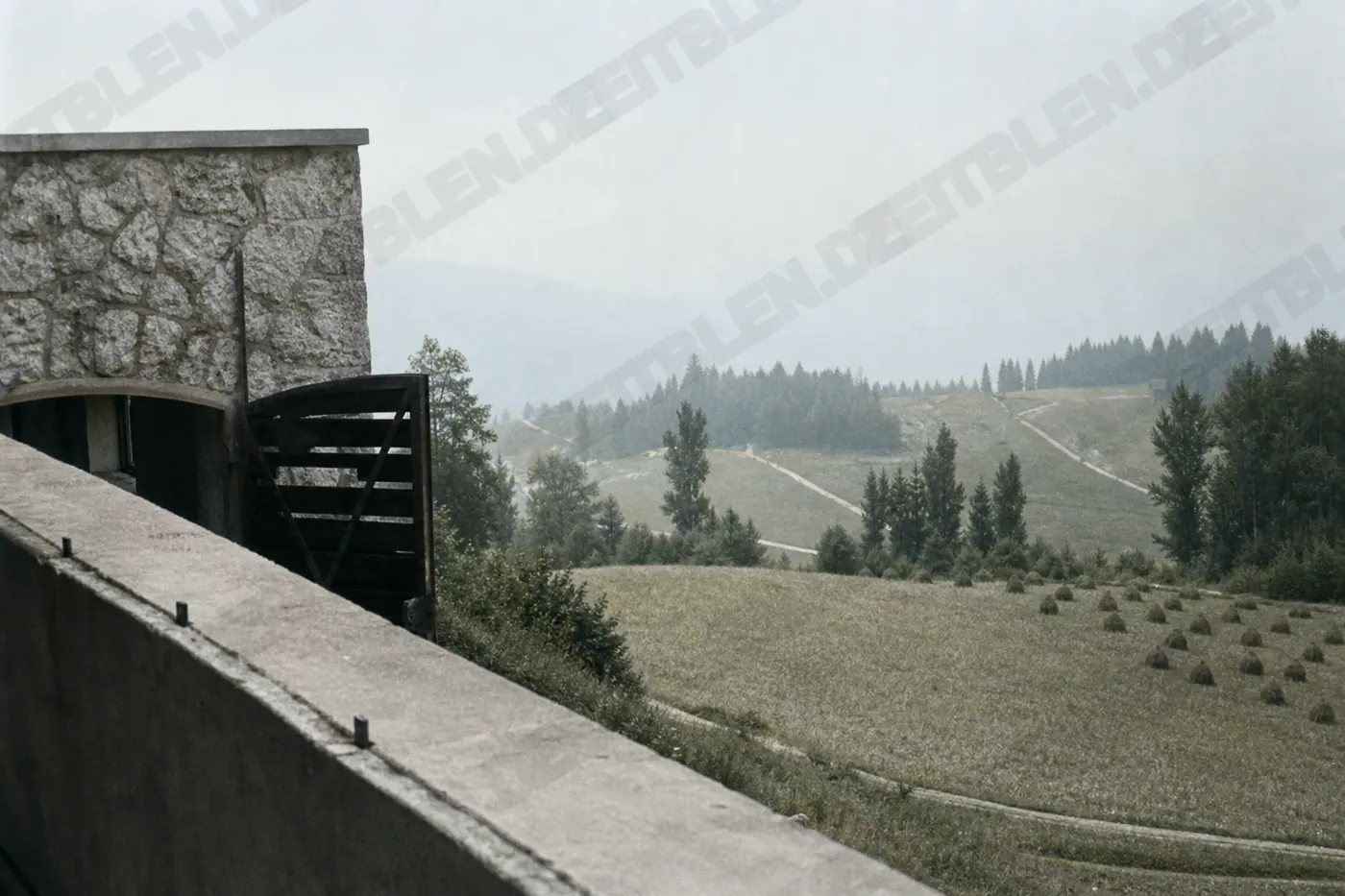 Ausblick am Berghof über den Obersalzberg