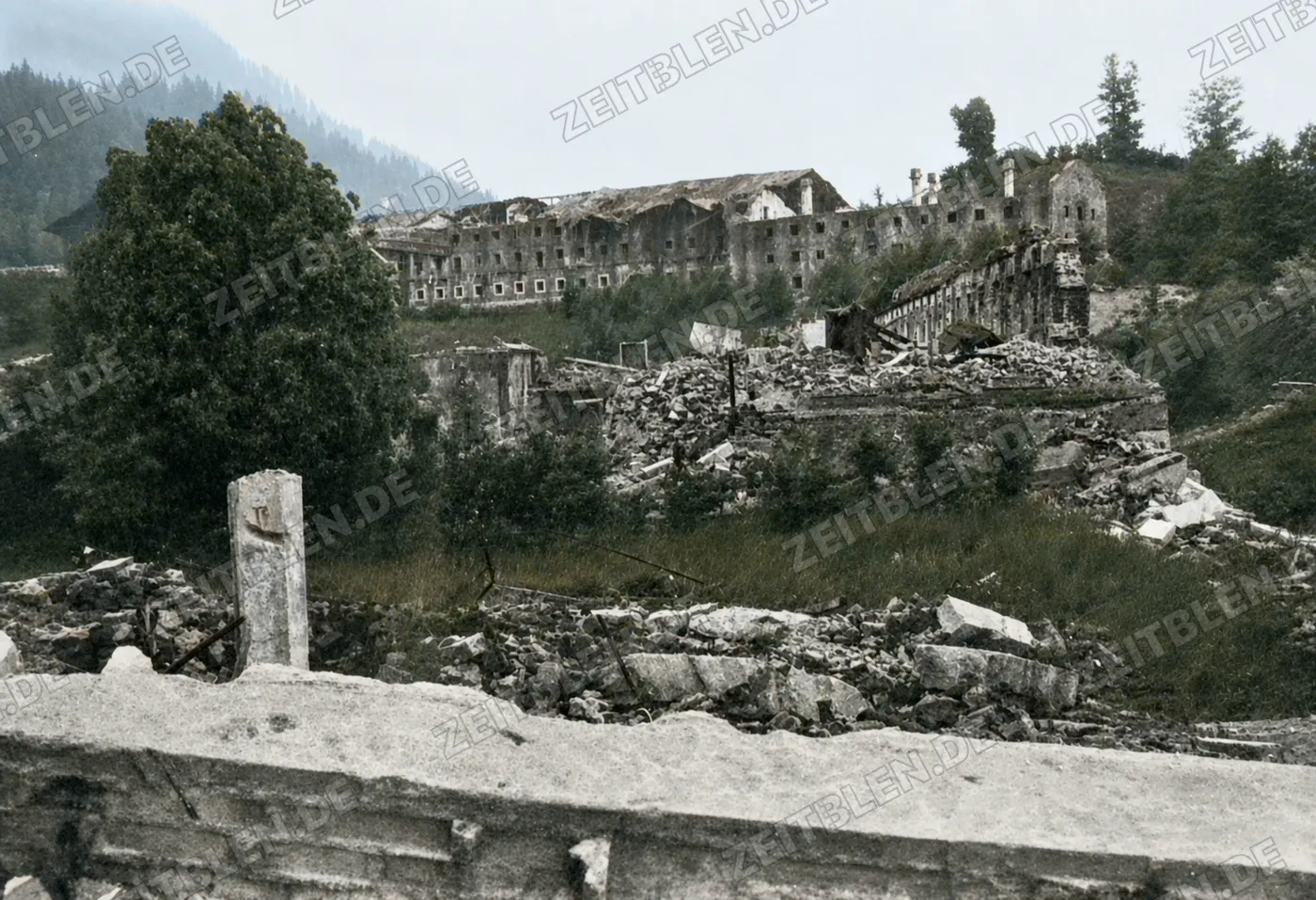 Übersicht über Ruinen am Obersalzberg