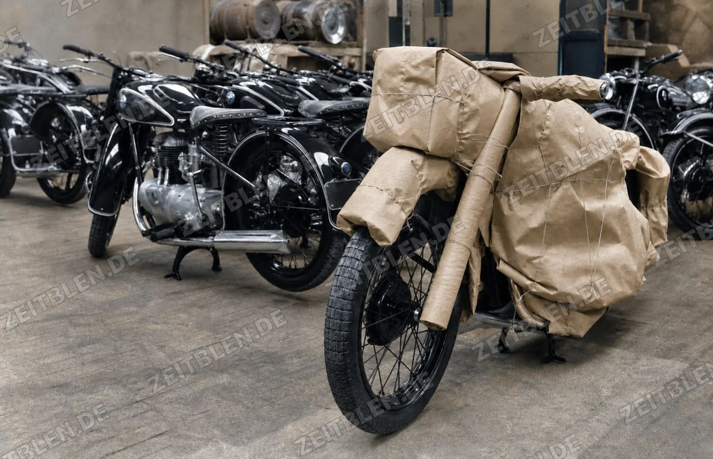 BMW-Motorräder zur Auslieferung im Werk München