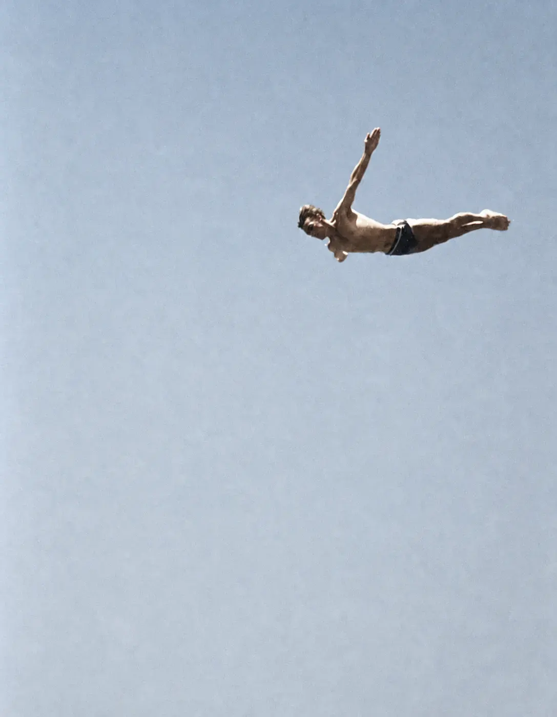 Sprung ins Wasser am Starnberger See, 31. Juli 1949