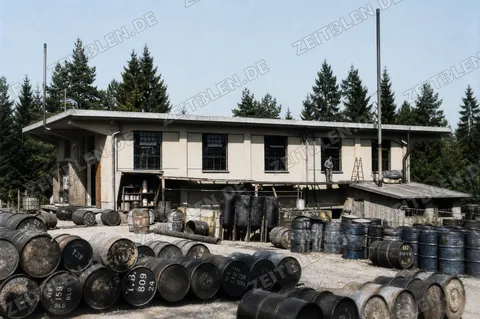 Außengelände der chemischen Fabrik Dr. Böhme