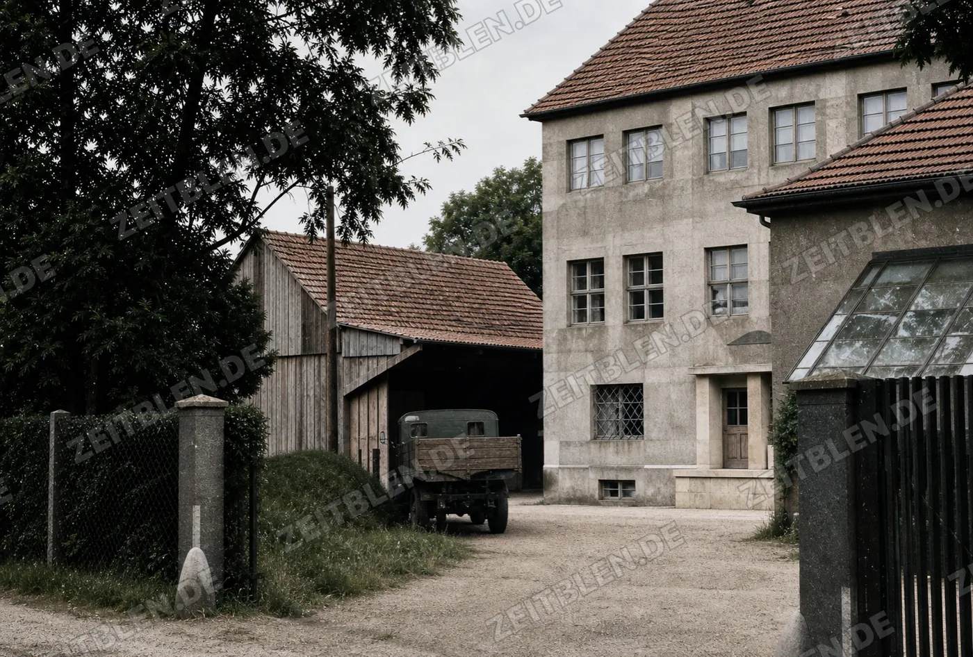Hof der Lederfabrik Burghard in Pasing
