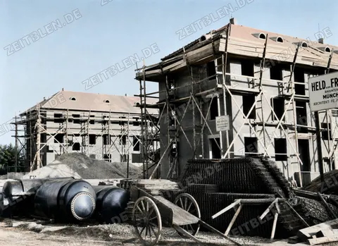 Allianz-Baustelle mit Schild von Held & Francke
