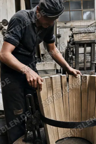 Fassdauben in der Fassfabrik Drexler