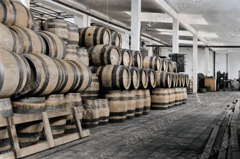Fasslager in der Fassfabrik Drexler