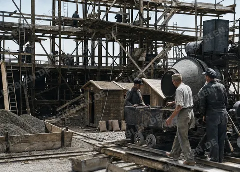 Betonmischer auf einer Allianz-Baustelle