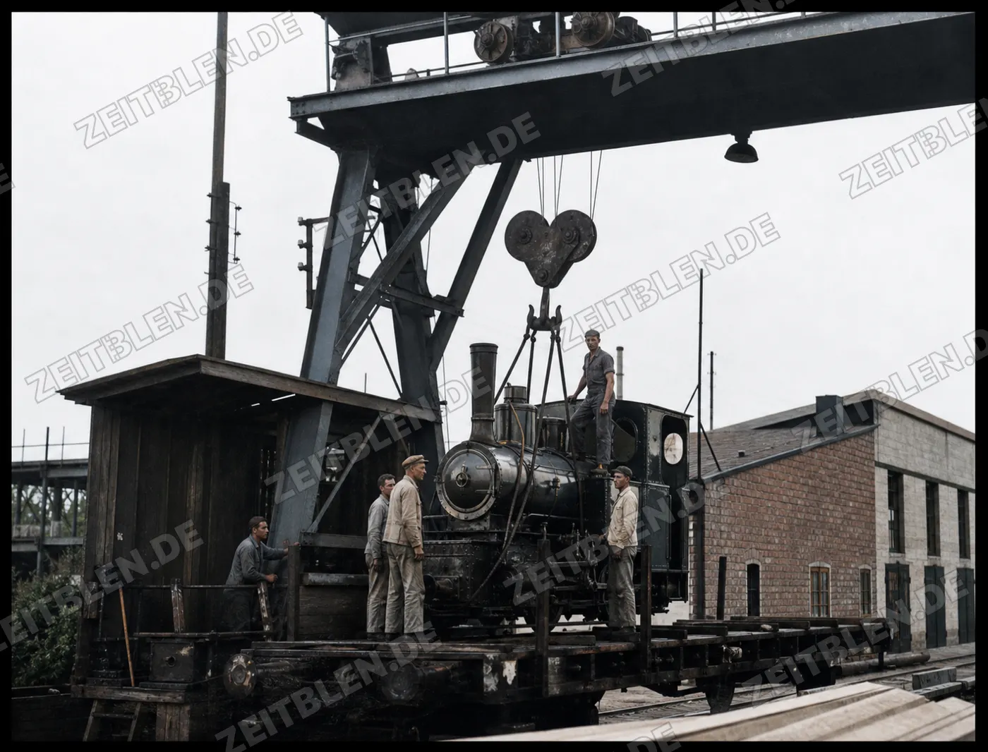 Werkbahnlokomotive bei Philipp Holzmann in München