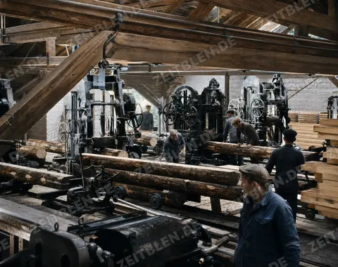 Maschinenhalle im Sägewerk Kirsch & Söhne in Allach