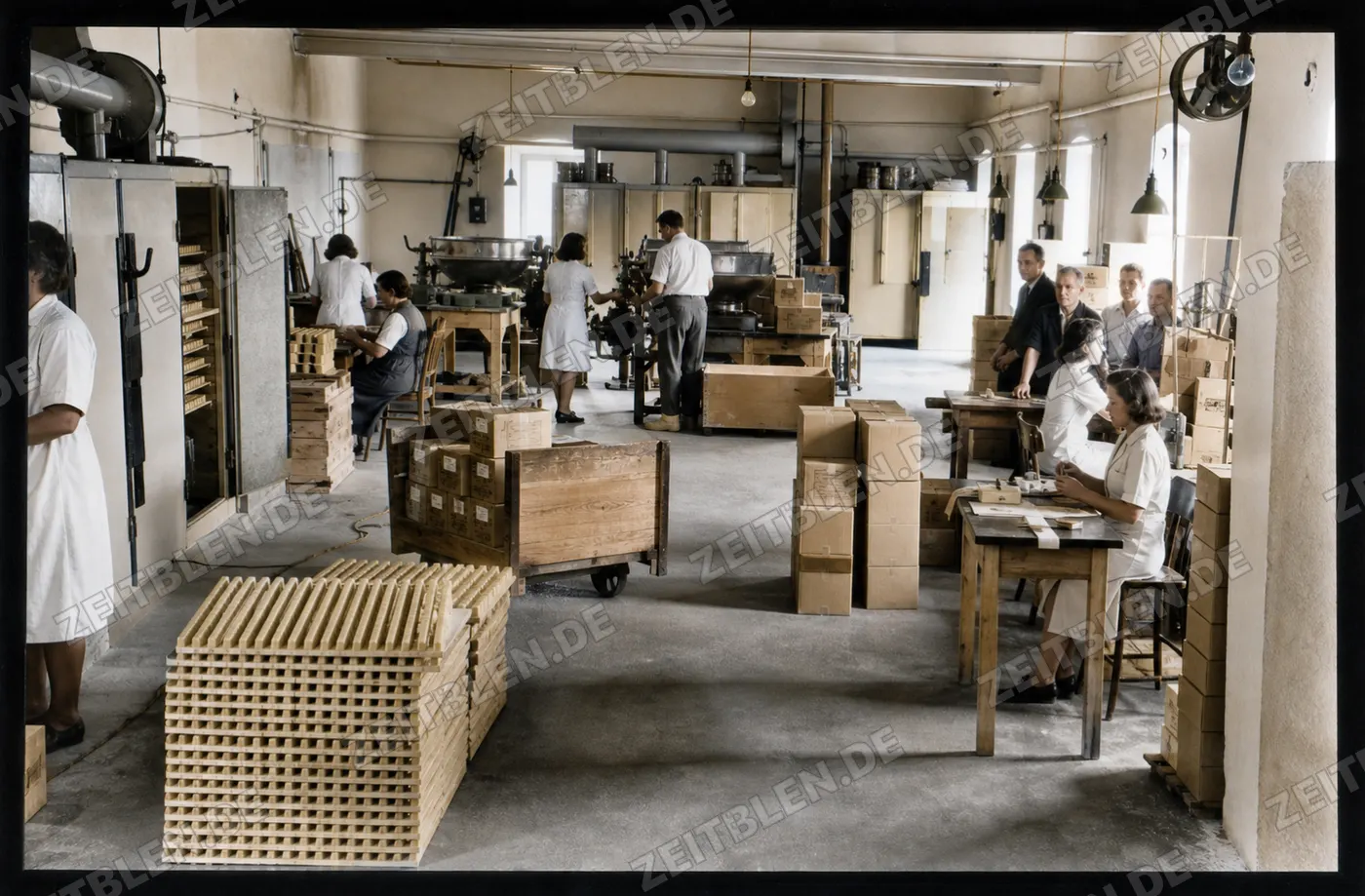 Produktionsraum der Seifenfabrik Werle in München