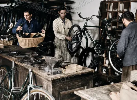 Reparaturwerkstatt der Fahrradgroßhandlung Traphöner