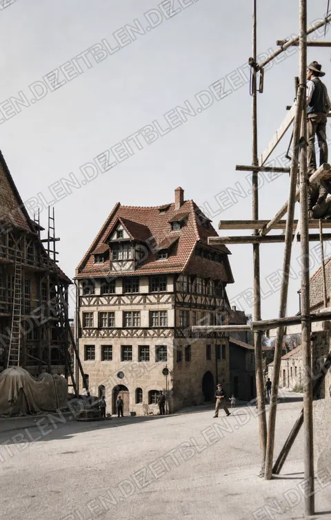 Albrecht-Dürer-Haus während der Wiederherstellung, 1949