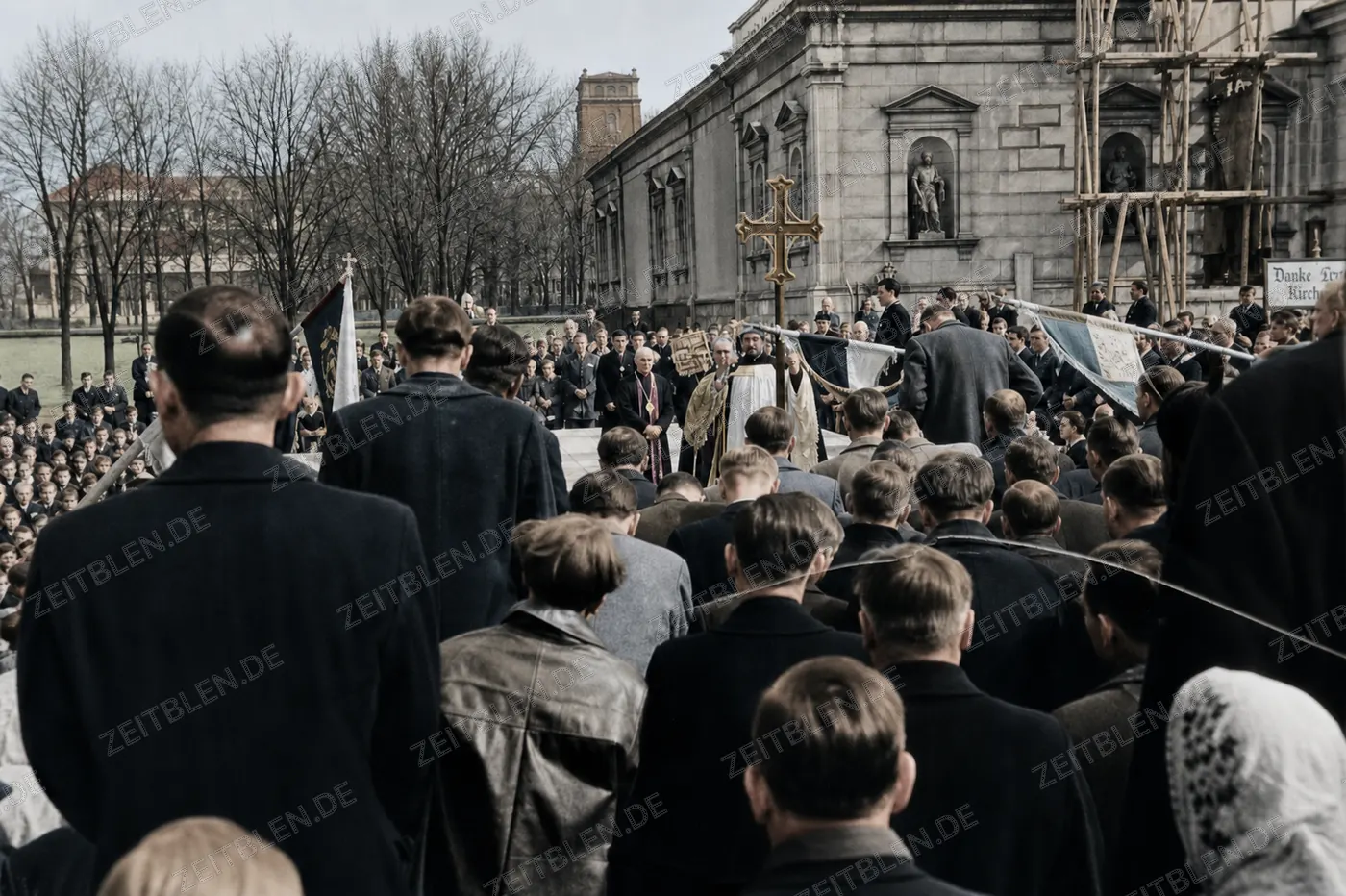 Antibolschewistische Kundgebung am Münchner Königsplatz, April 1949