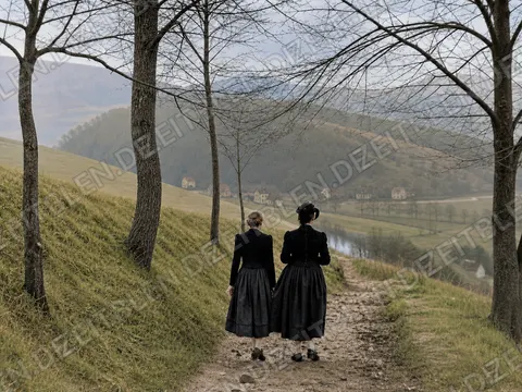 Fruehlingswanderung zweier Frauen