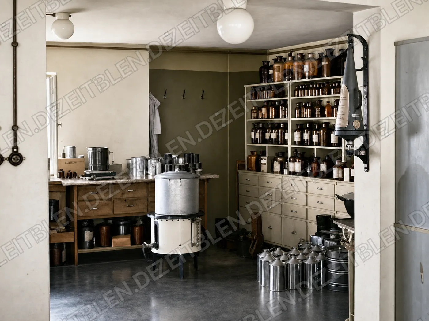 Chemieraum bei Pallmann, vermutlich 24. März 1950