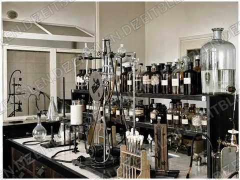Reagenzienbank im Pallmann-Chemielabor