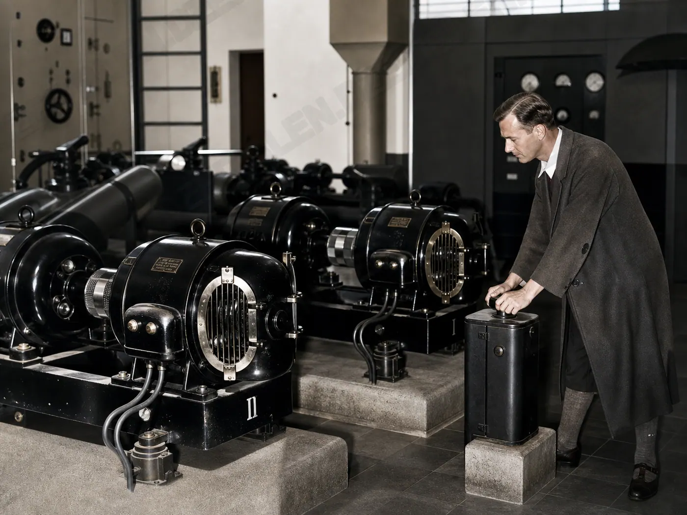 Maschinentechnik der Senderanlage Ismaning