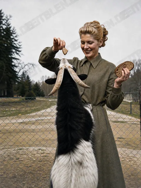 Ziegenfütterung im Tierpark Hellabrunn