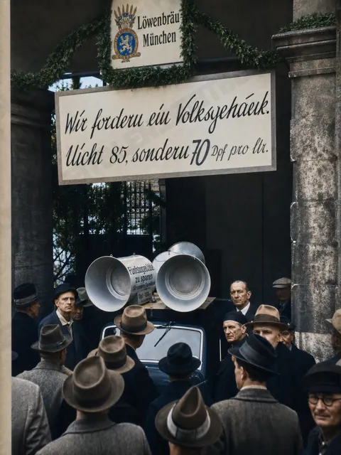 Protest gegen hohe Bierpreise in München