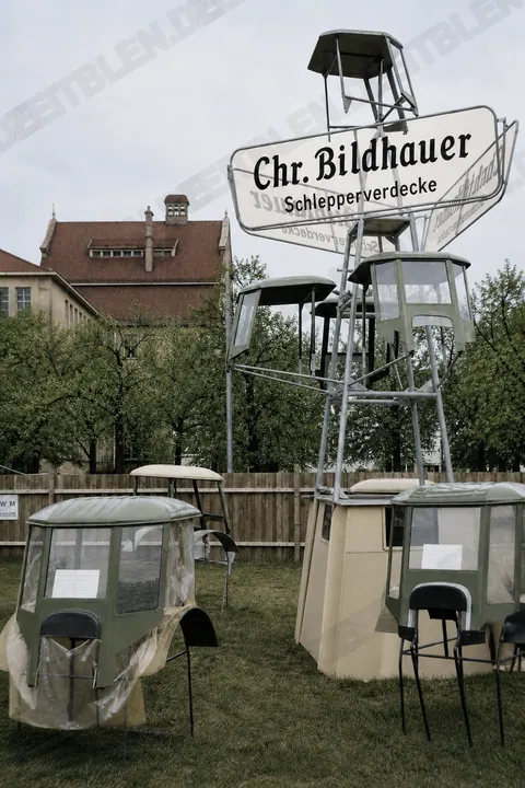 Schlepperverdecke von Chr. Bildhauer auf der Landwirtschaftsausstellung