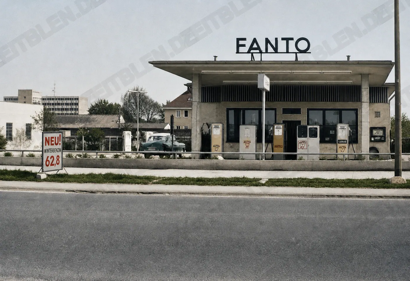 Fanto-Tankstelle an einer Münchner Straße