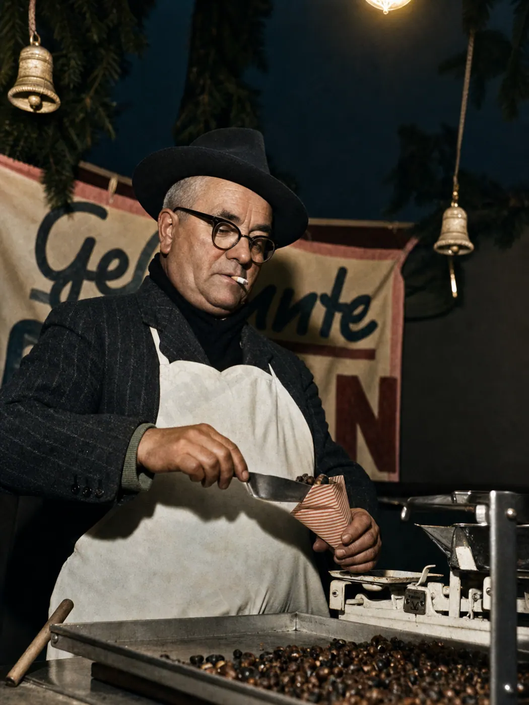 Der Maronimann am Christkindlmarkt