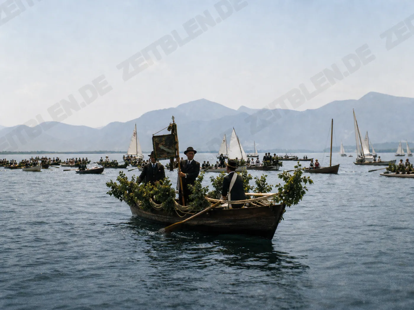 Bootsprozession zur Fraueninsel im Chiemsee