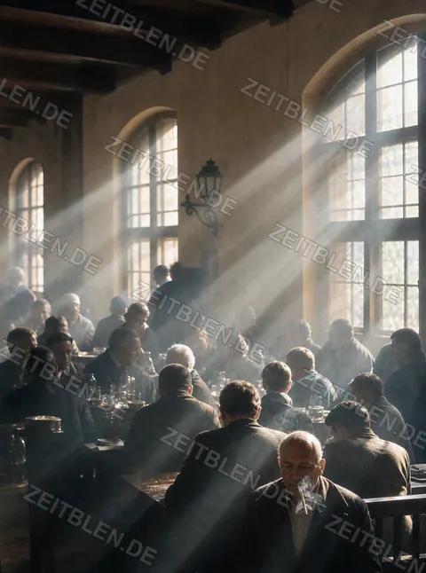 Aus der Hofbräuhaus-Schwemme, 1956