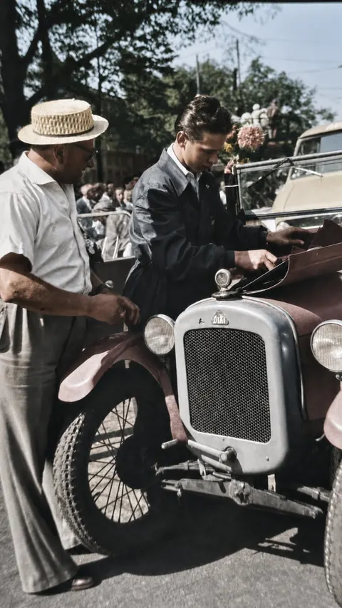 Dixi-Wagen beim Festzug „800 Jahre Münchner Verkehr“, 1958
