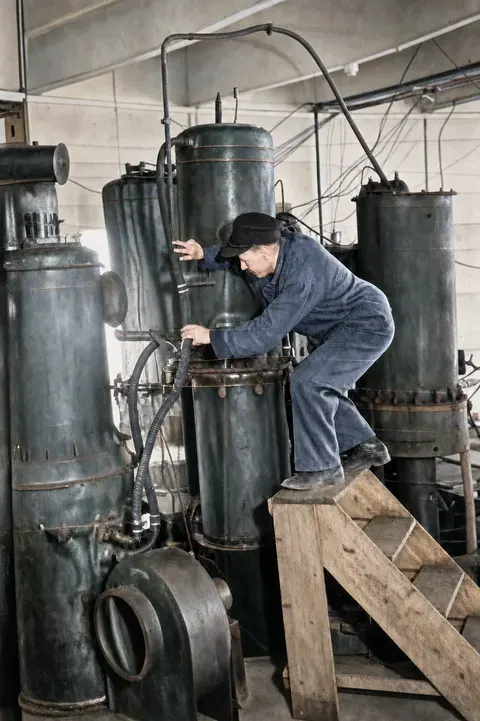Montage an Zeuch-Generatoren, Oberhaching 1949