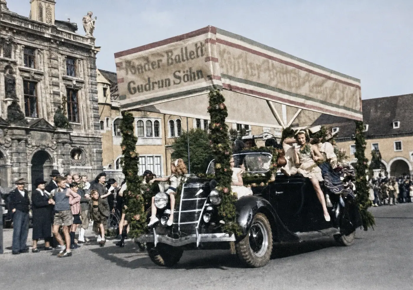 Münchner Ballett beim Blumenkorso, München 1949