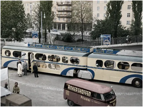 Philips-Werbebus in München, September 1952
