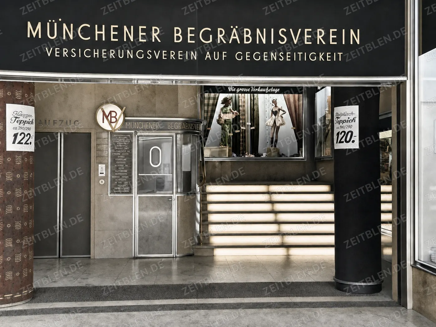 Fassade des Münchener Begräbnisvereins