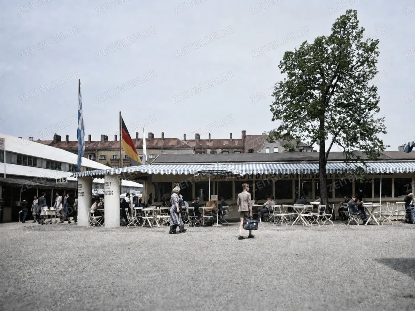 Imbissbereich auf der Münchner Handwerksmesse