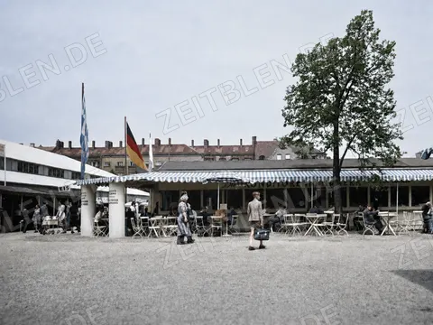 Imbissbereich auf der Münchner Handwerksmesse