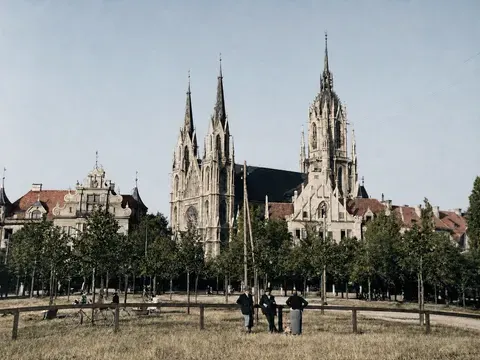 Ruhe vor Beginn des Oktoberfests, 1937