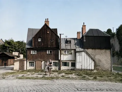 Alte Wohnhäuser an der Äußeren Wiener Straße, 1937